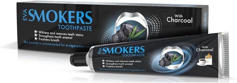 Eva Smokers Toothpaste with Charcoal - 70g - Image 1